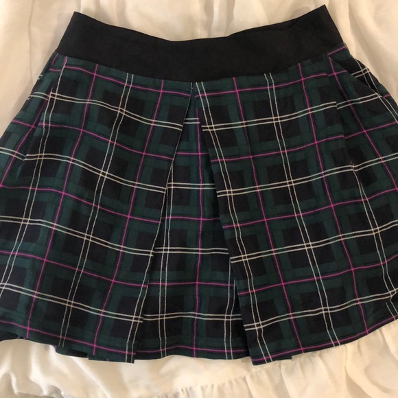 NWOT Amanda Uprichard Box Pleat Plaid Skirt - Picture 4 of 5